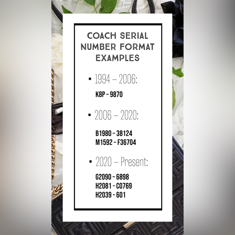 How to read Coach Creed numbers.